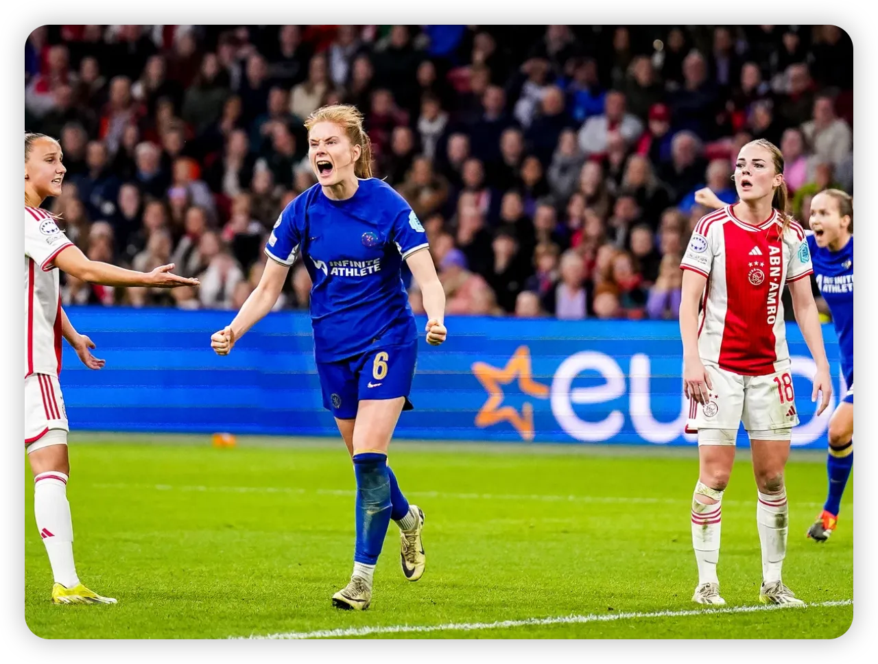 Clinical Chelsea Take Commanding Lead Against Ajax